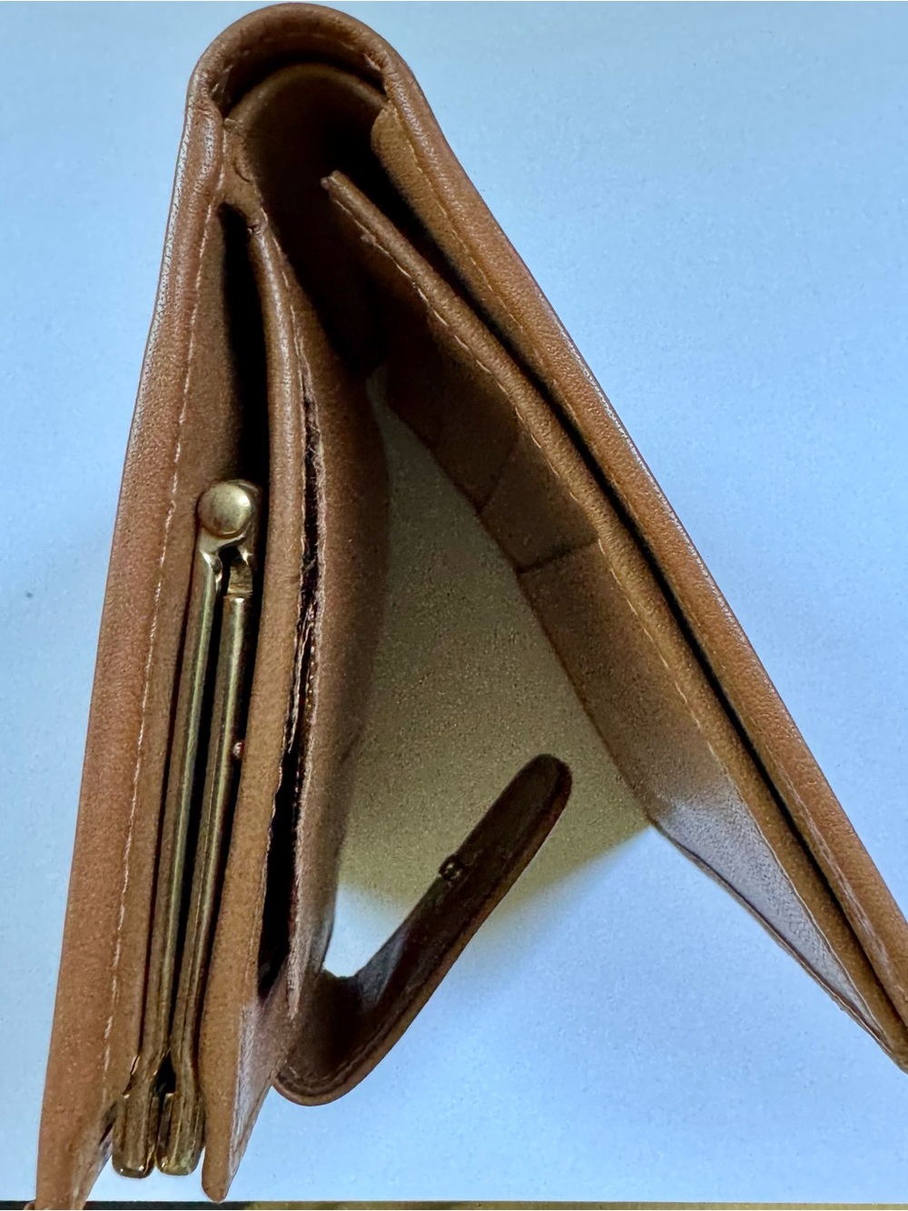 Celine Brown Monogram Canvas Leather Trim Wallet with Gold Hardware - Picture 6 of 10